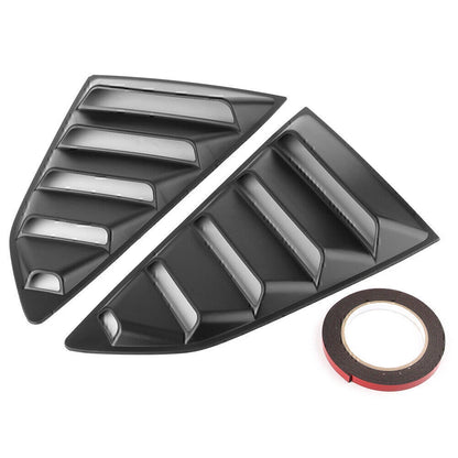Rear Side Window Louver Vents Cover Trim for 2016-2018 Chevy Camaro