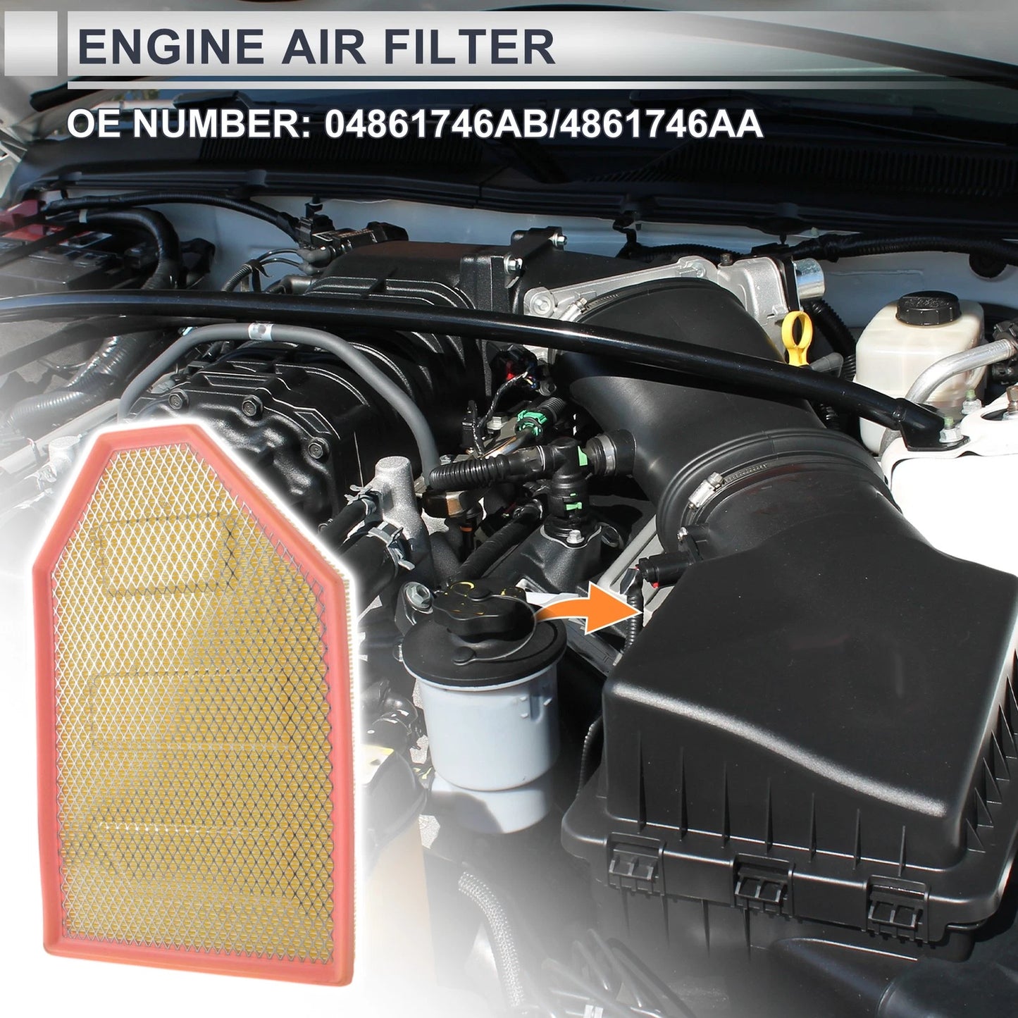 Air Filter 3.6L 5.7L 6.4L for Chrysler 300 (2011-2023)