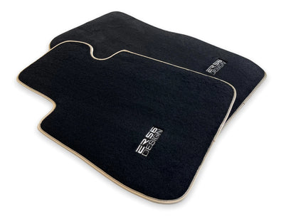 Premium Floor Mats for BMW M3 Series E92 Black Beige (2007-2013)