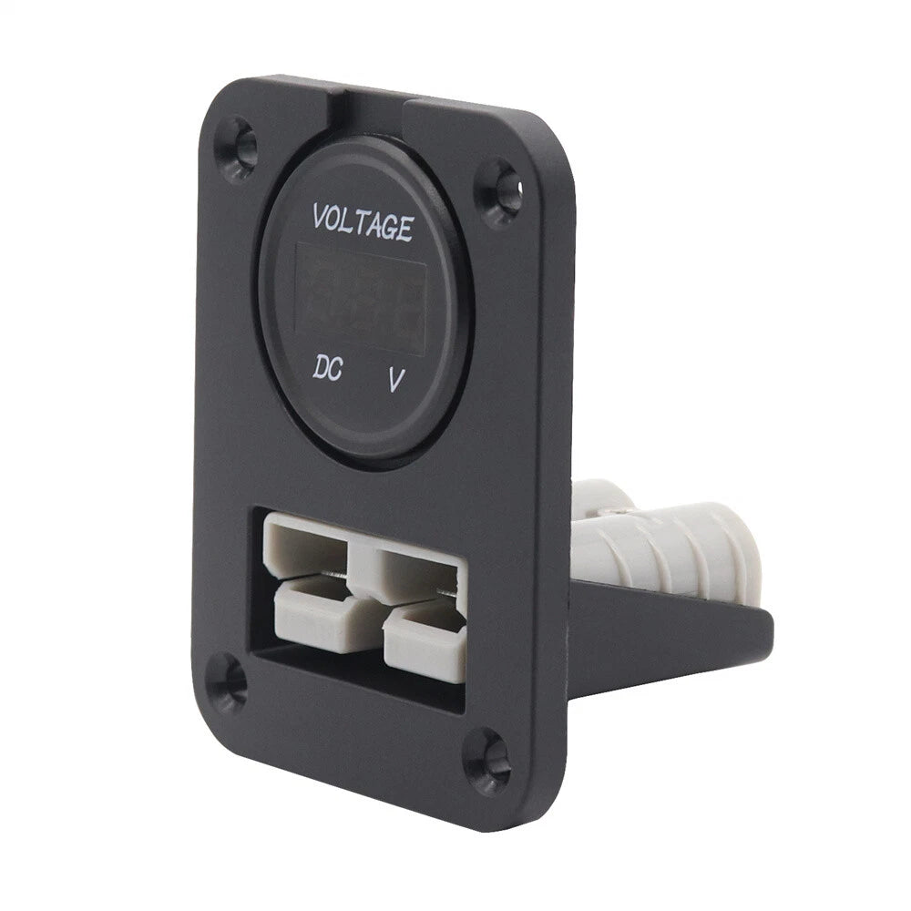 50 Amp Plug Socket w/ Voltmeter for Anderson Caravan Boat Camper