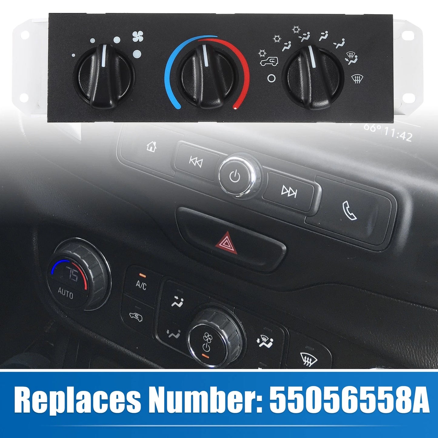 A/C Heater Climate Control Switch for Jeep Wrangler TJ (2005-2006)