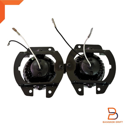 Chrome Trim Fog Lamp Driving Light for Toyota Yaris Vios Sedan (07-13)