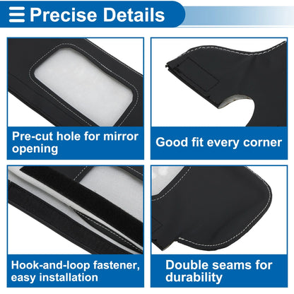 Sun Visor Covers  for Ford Mustang (1994-2004) Black Gray Line