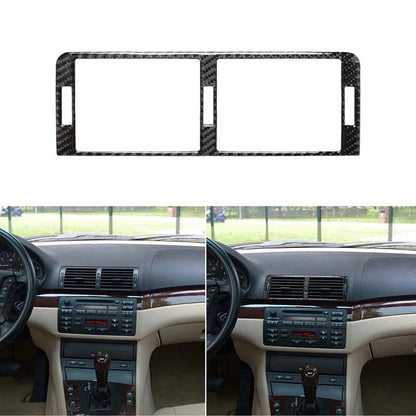 Carbon Fiber Center Air Outlet Vent Cover Trim fits BMW 3 Series E46 1998-2005