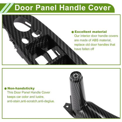 Carbon Fiber Door Handle Pull Trim Cover for BMW X5 (2007-2013)