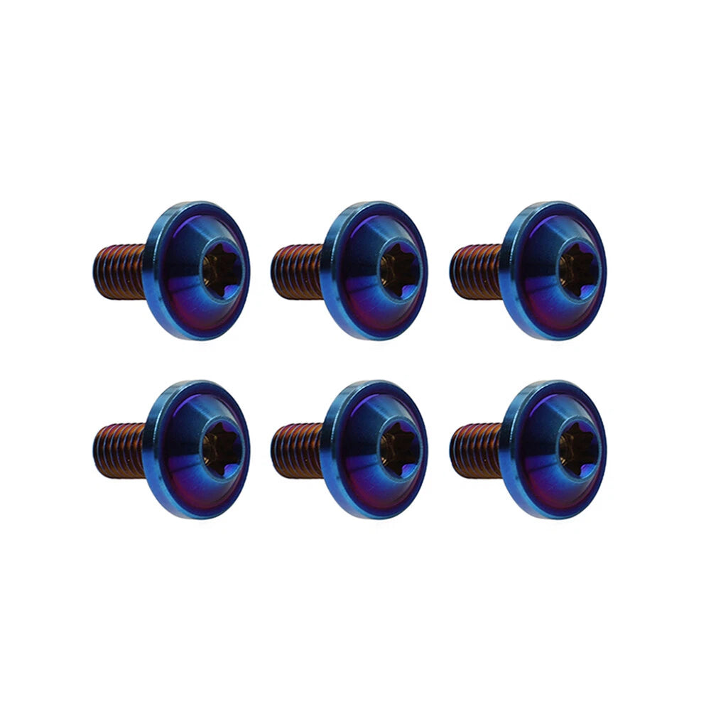 6pcs M6x20mm Titanium Torx Head Bolts for Bike Motorcycle