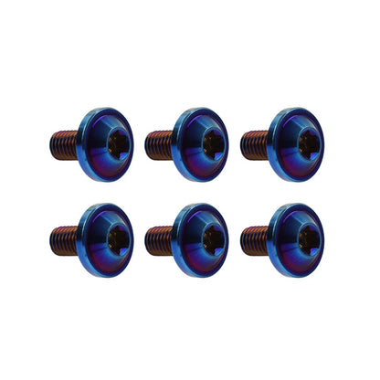 6pcs M6x20mm Titanium Torx Head Bolts for Bike Motorcycle