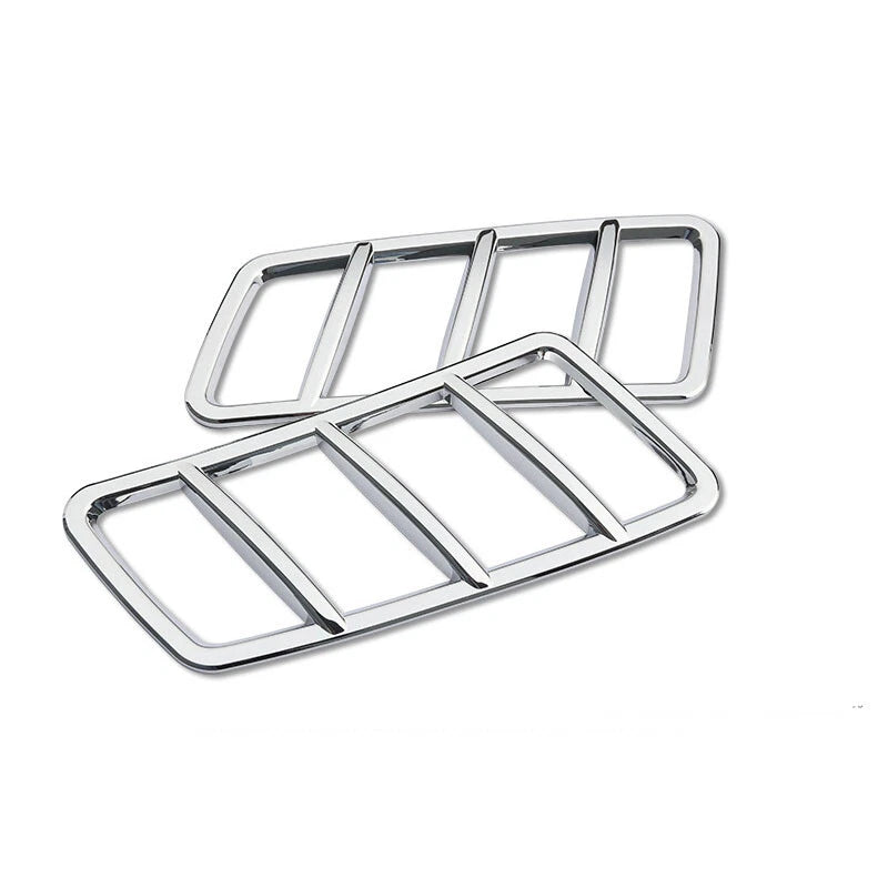 Chrome Engine Hood Air Outlet Vent Trim Cover Frame Fit For Benz GLE ML GL