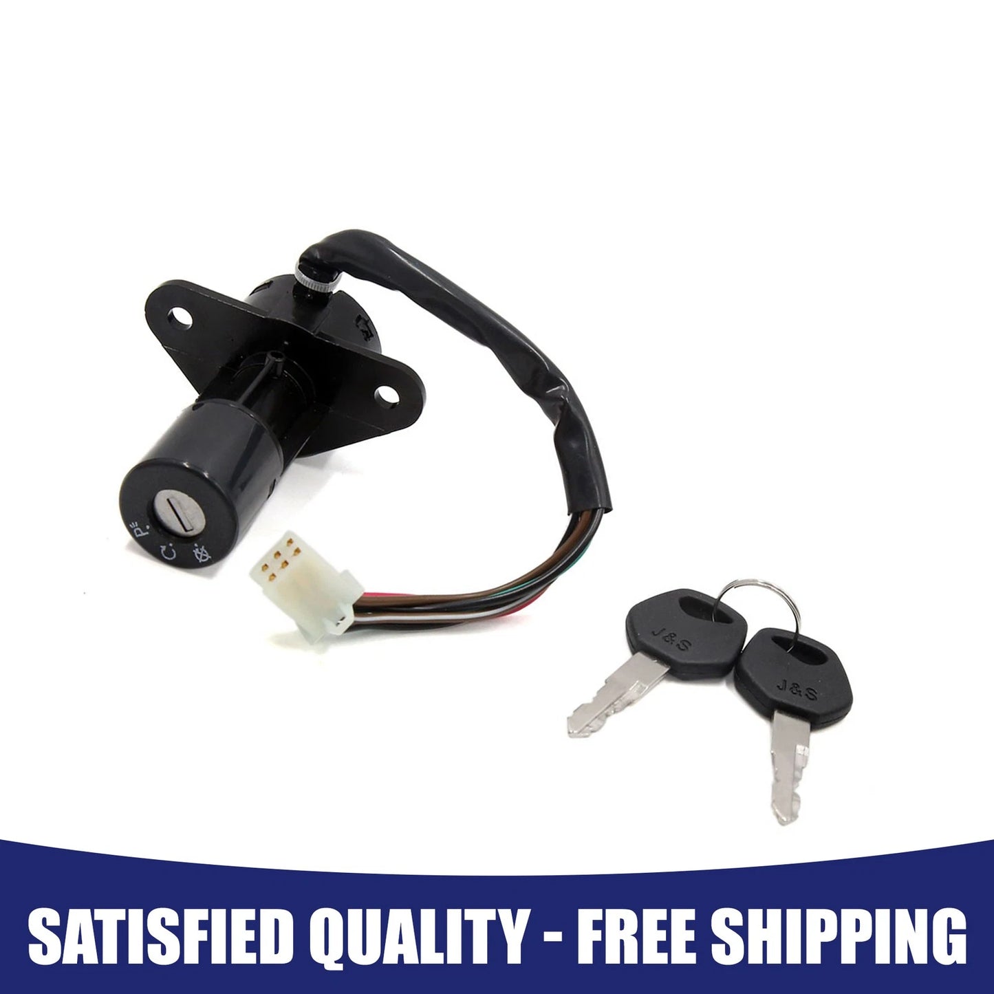 Security / 6 Wires / Ignition Switch Lock W 2 Keys for Suzuki GS125