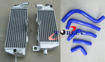 Green Hose & Aluminum Radiator for Kawasaki KDX200 KDX220 (1995-2006)