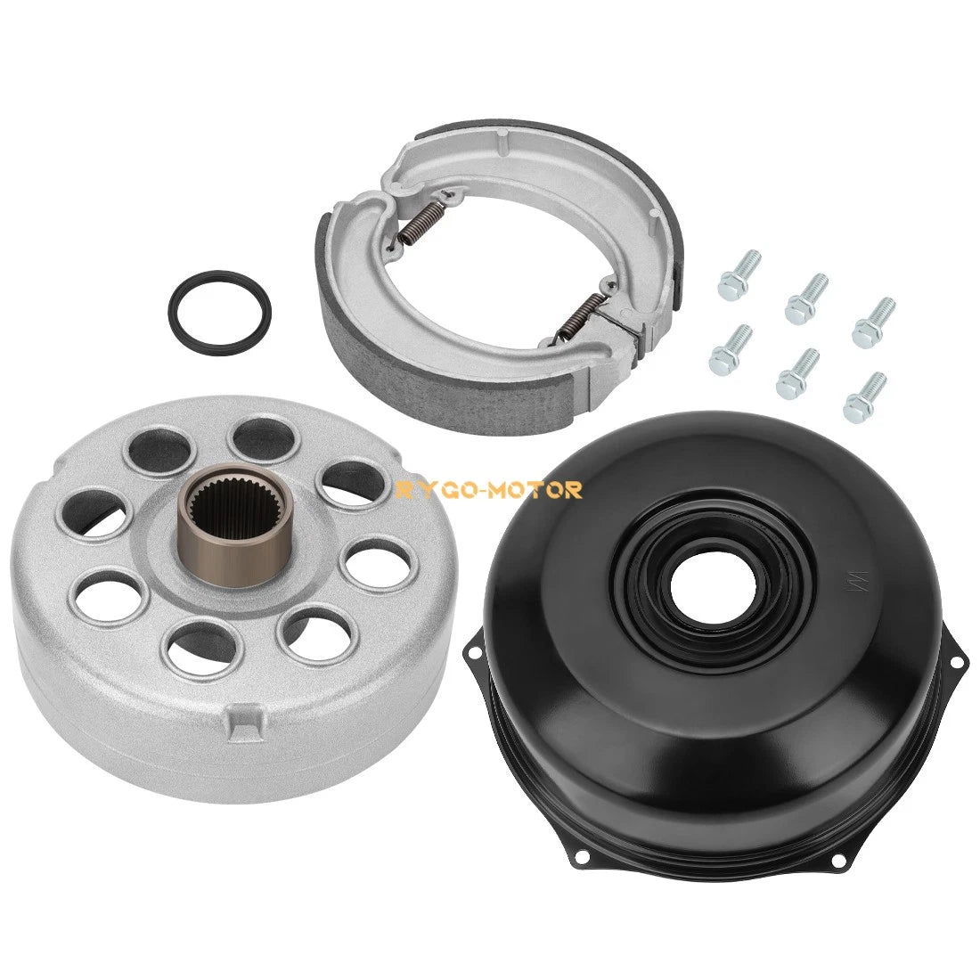 Rear Brake Drum Cover Hub Shoes for Honda Fourtrax 300 TRX300 TRX300FW (1988–2000)