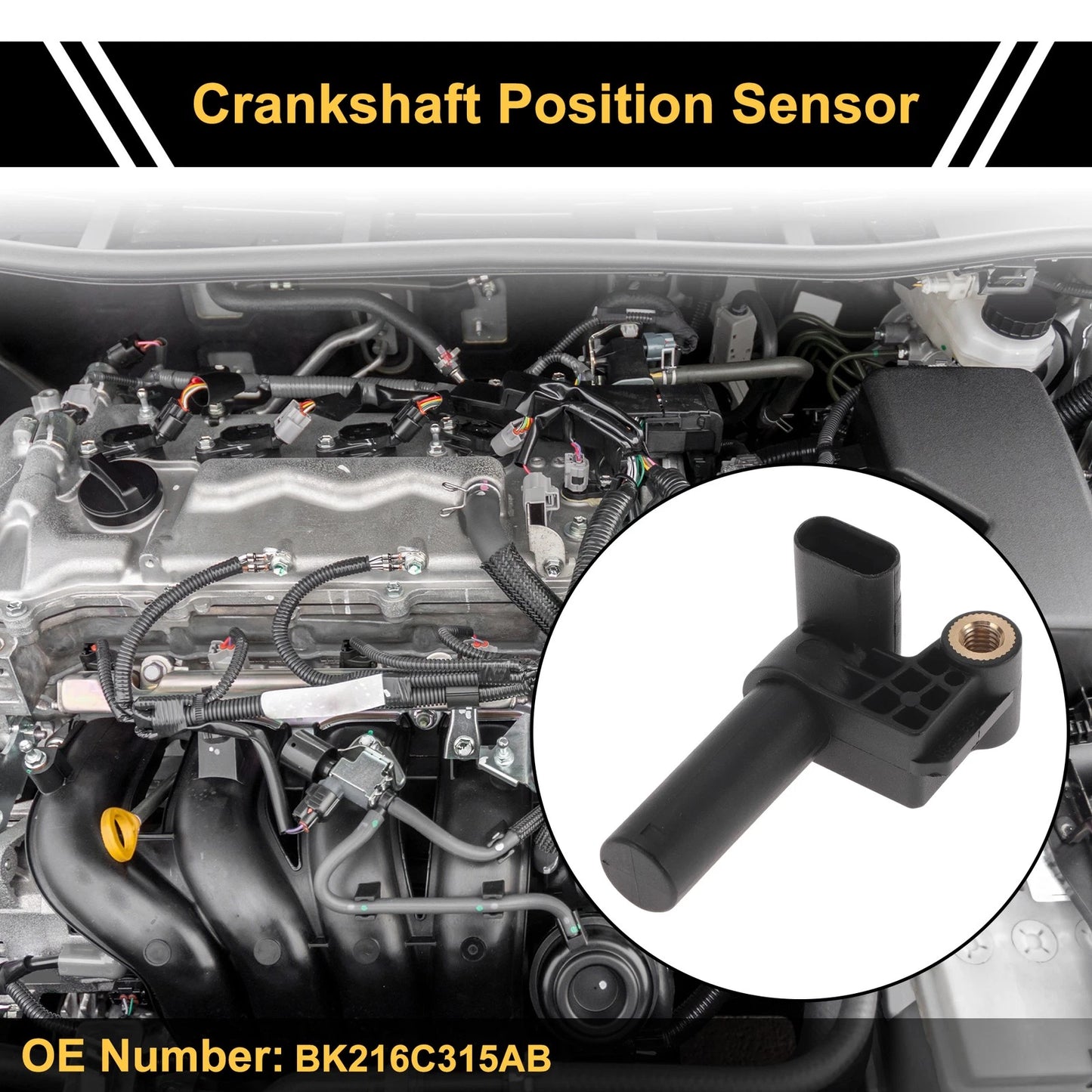 Crankshaft Position Sensor for Ford Transit Mk6 Minibus 2.2 TDCi (2000-2006)