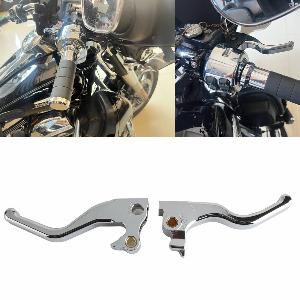 5.3'' Chrome Brake Clutch Levers for Harley Sportster XL1200NS XL1200T (2014-2023)