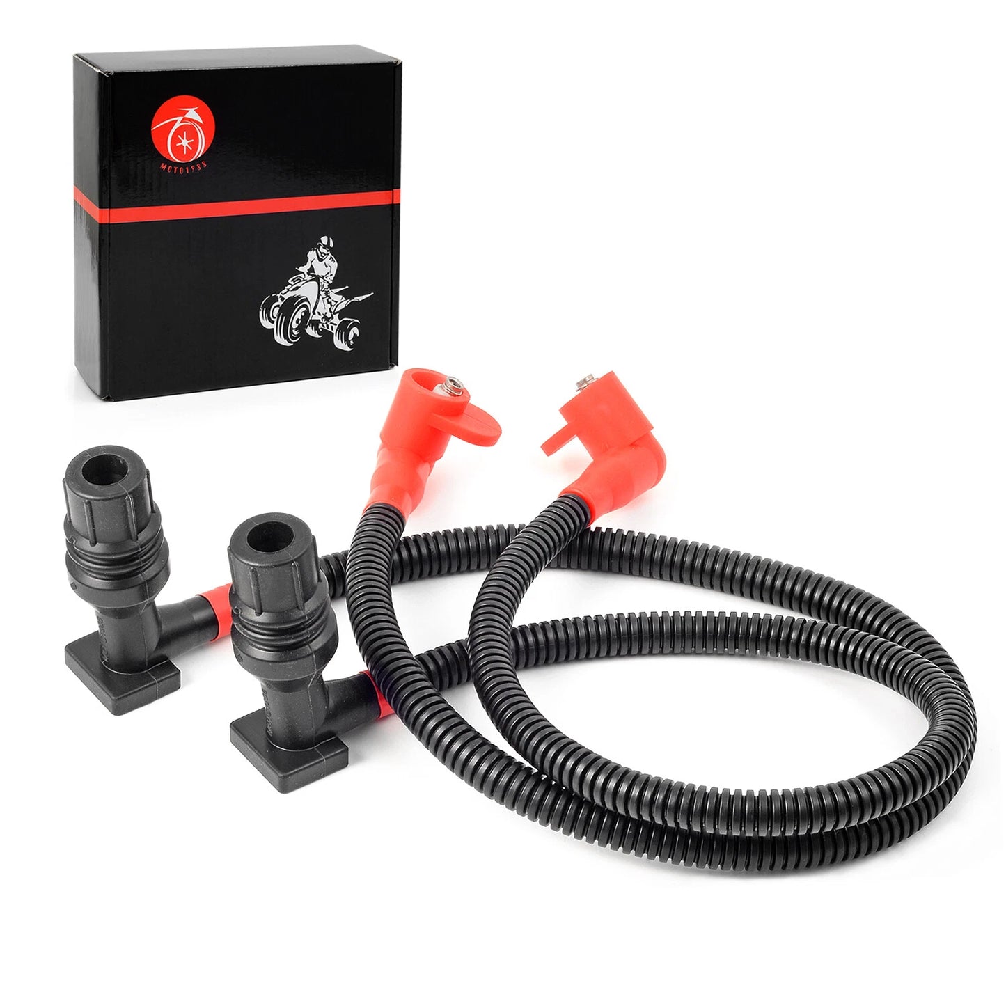 2Pc Ignition Coil Spark Plug Wire for Polaris Ranger 800/RZR 800 (2011-2017)