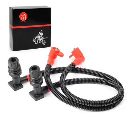 2Pc Ignition Coil Spark Plug Wire for Polaris Ranger 800/RZR 800 (2011-2017)