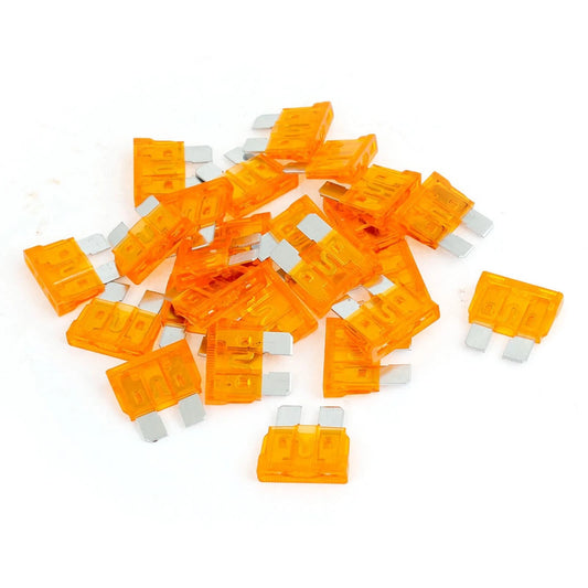 25 x Orange 40A Automotive Fast Acting Blade Fuses for Car Motorcycle