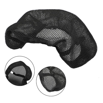 Heat Resistant Mesh Seat Cover Universal Black XXXL for Motorcycle Scooter