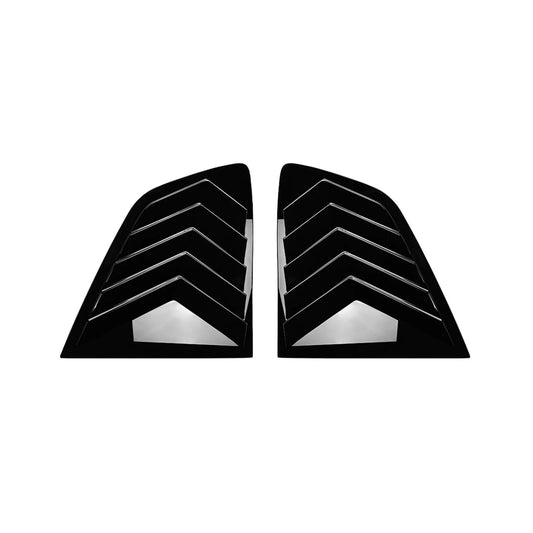 2 x Gloss Black Rear Side Window Louvers for BMW X3 G01 (2018-2024)