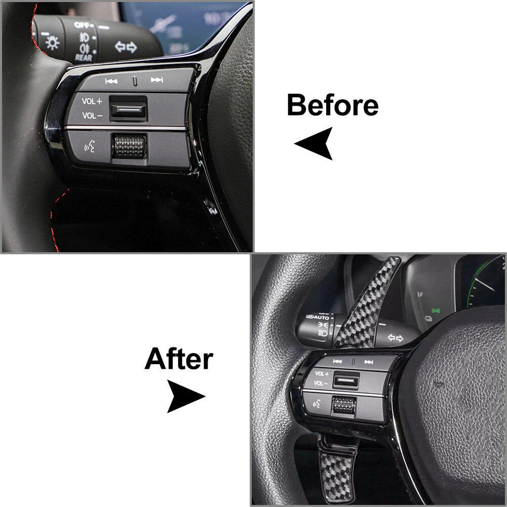 Black Steering Wheel Shifter Paddle Extensions for Honda Civic, CR-V