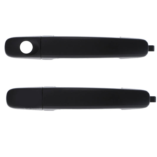 2 x Front LH+RH Textured Black Outer Door Handle for Ford Ranger (2011–2022)