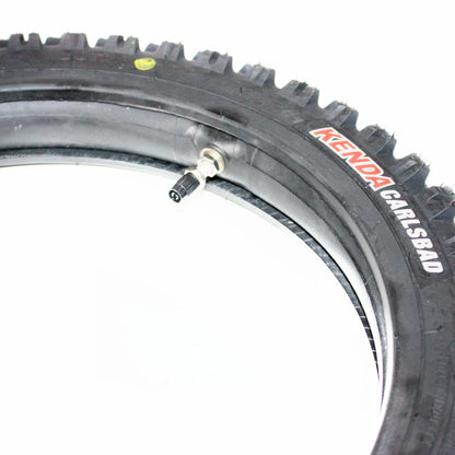 60/100 - 14" Front Knobby Tire & Tube for Kenda Carsbad Dirt Bike