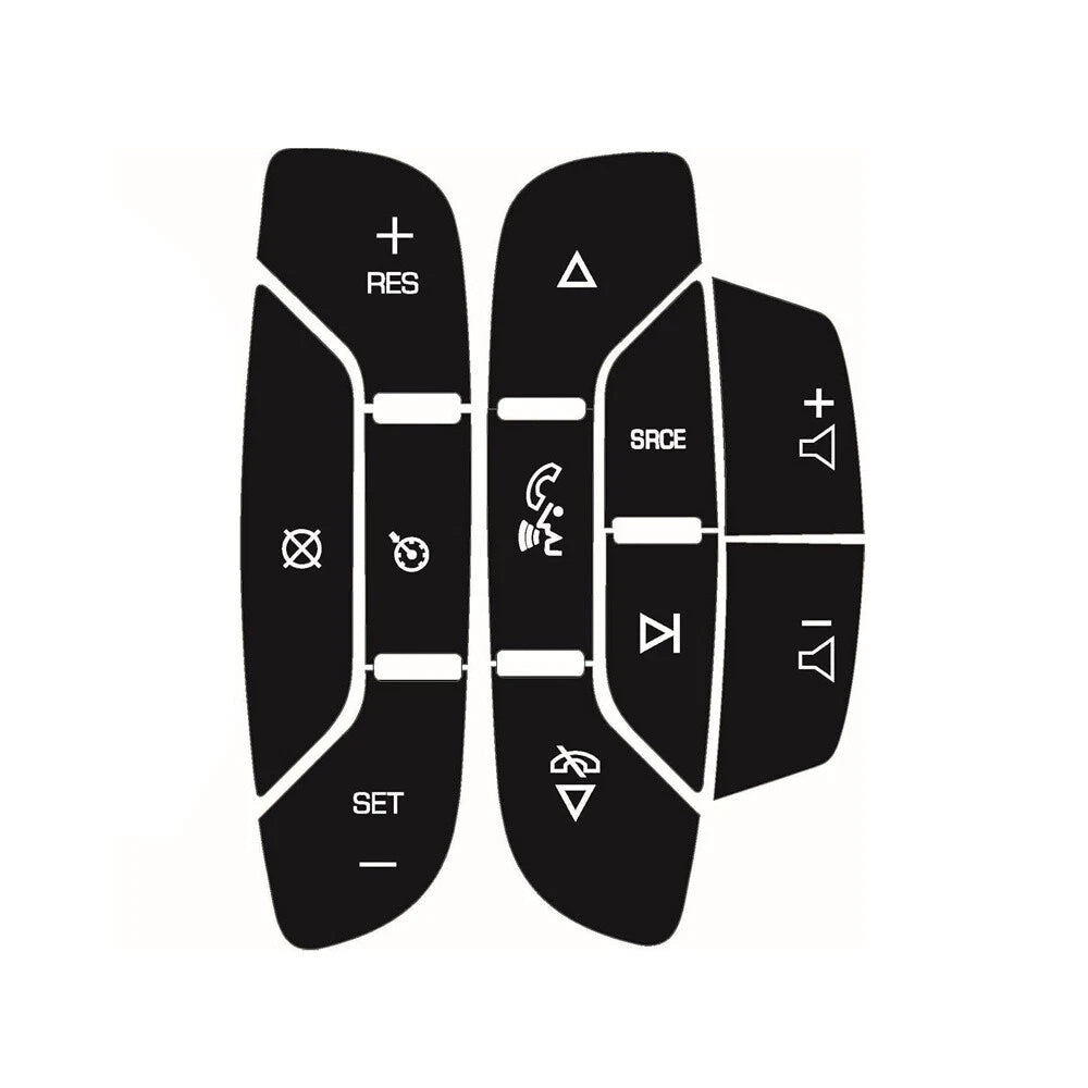 Steering Wheel Navigation Radio Button Stickers for Chevrolet Escalade (2002-2023)
