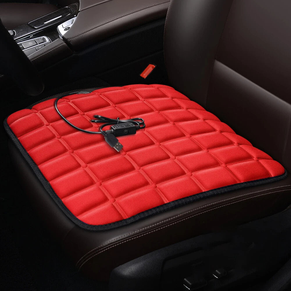 5V USB Heated Seat Cushion Cover for Universal Car - Auto Warmer Pad