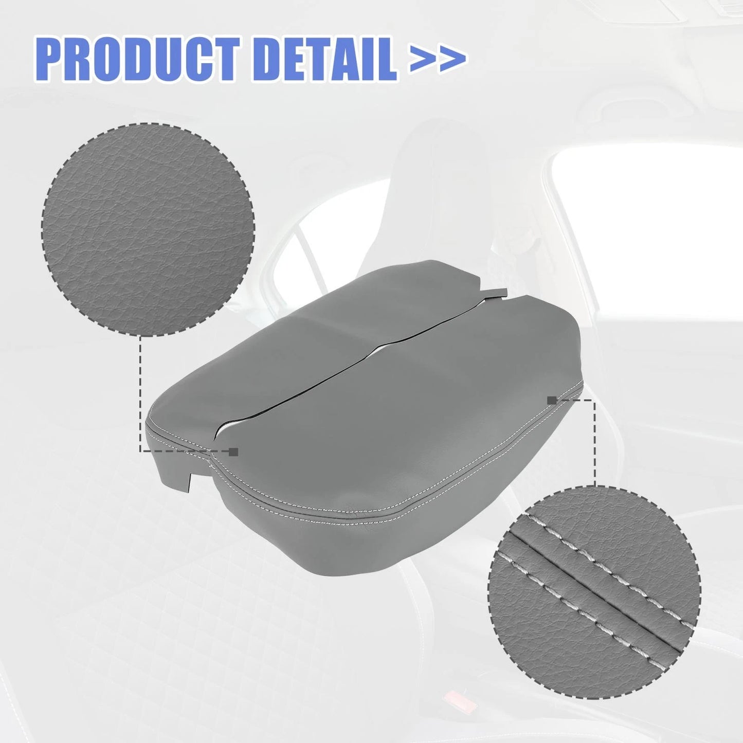 Pair Center Console Lid Armrest Cover Protector for Acura MDX (2007 - 2013)
