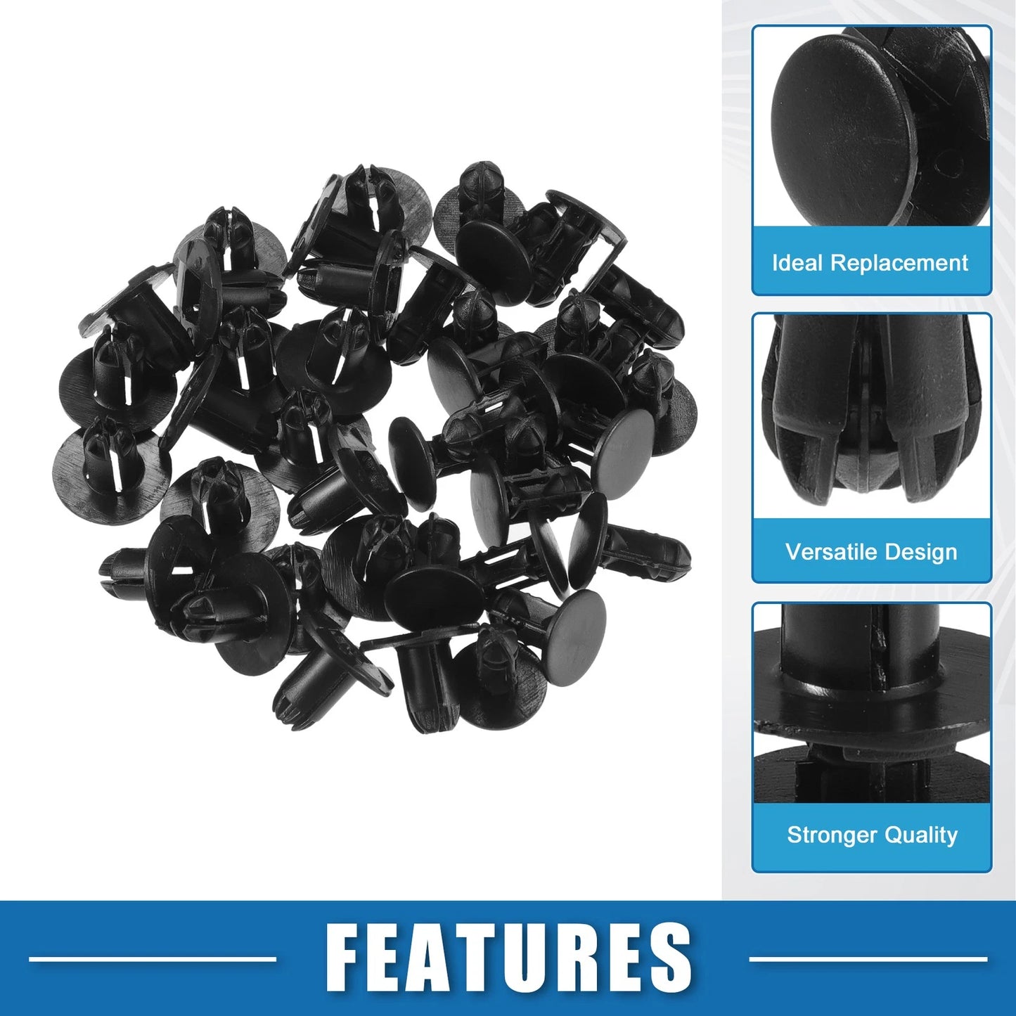20 x Push-Type Retainer Clips for Hyundai Accent (2000-2015)