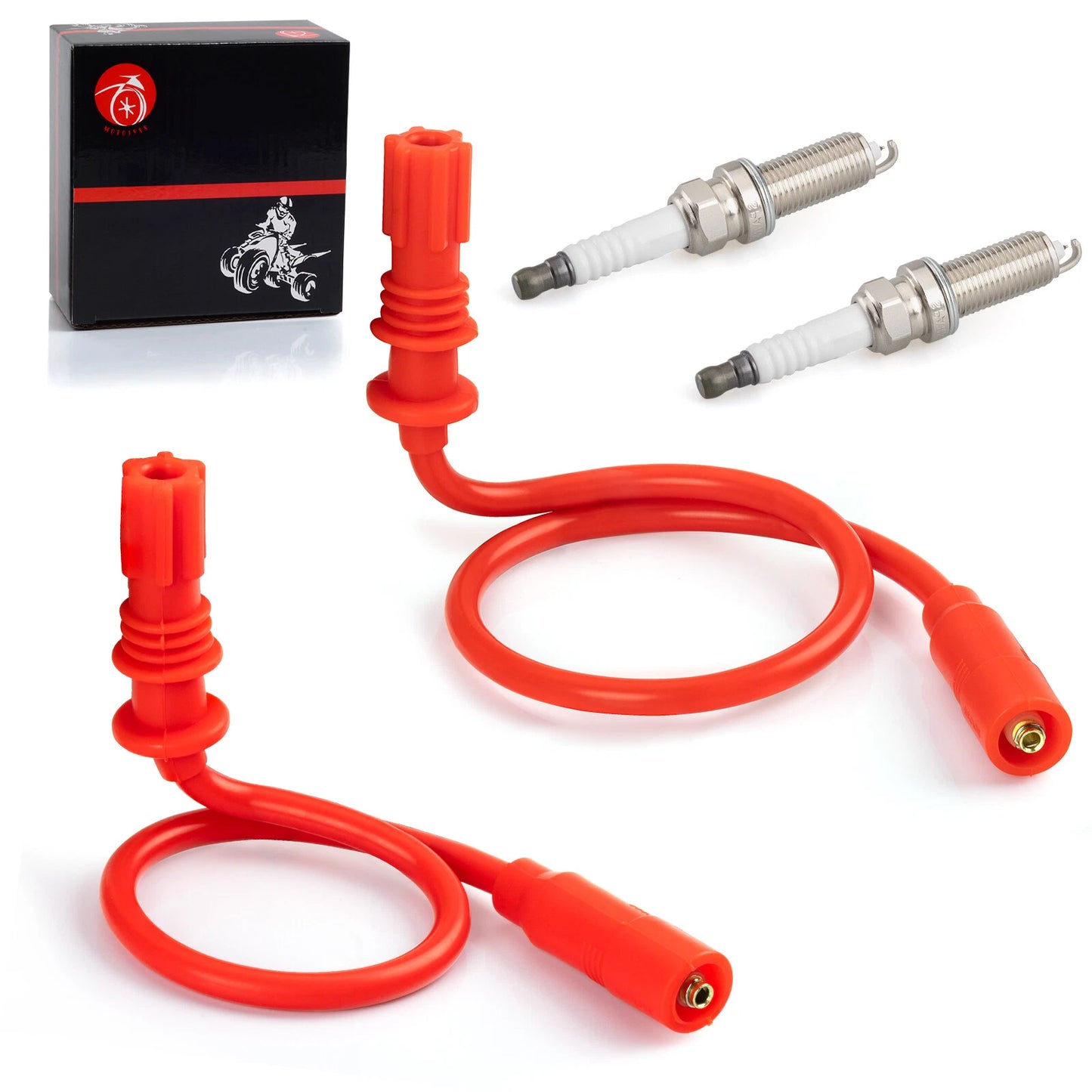 Spark Plug & Wire + Cap for Polaris Scrambler/Sportsman 1000 (2014-2017)