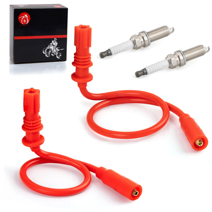 Spark Plug & Wire + Cap for Polaris Scrambler/Sportsman 1000 (2014-2017)