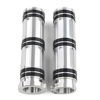 1" Aluminum Handlebar Hand Grips for Harley Sportster Dyna Softail Road King