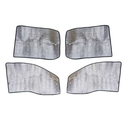 4 x Silver Window Sunshade for Ford F350 Super Duty Crew Cab (1999-2007)
