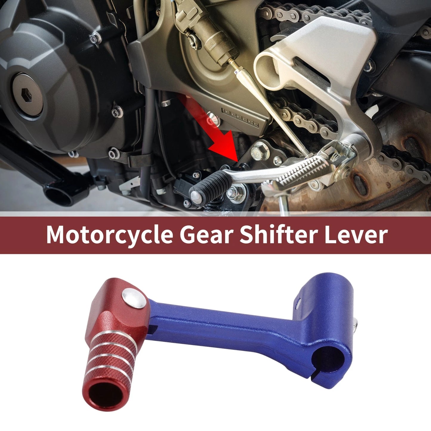 Shifter Lever for Bosuer Cheetah Blue Red