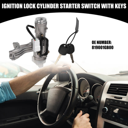 Ignition Lock Cylinder w/ Keys for Kia Rio (2006-2009) - 1 Set