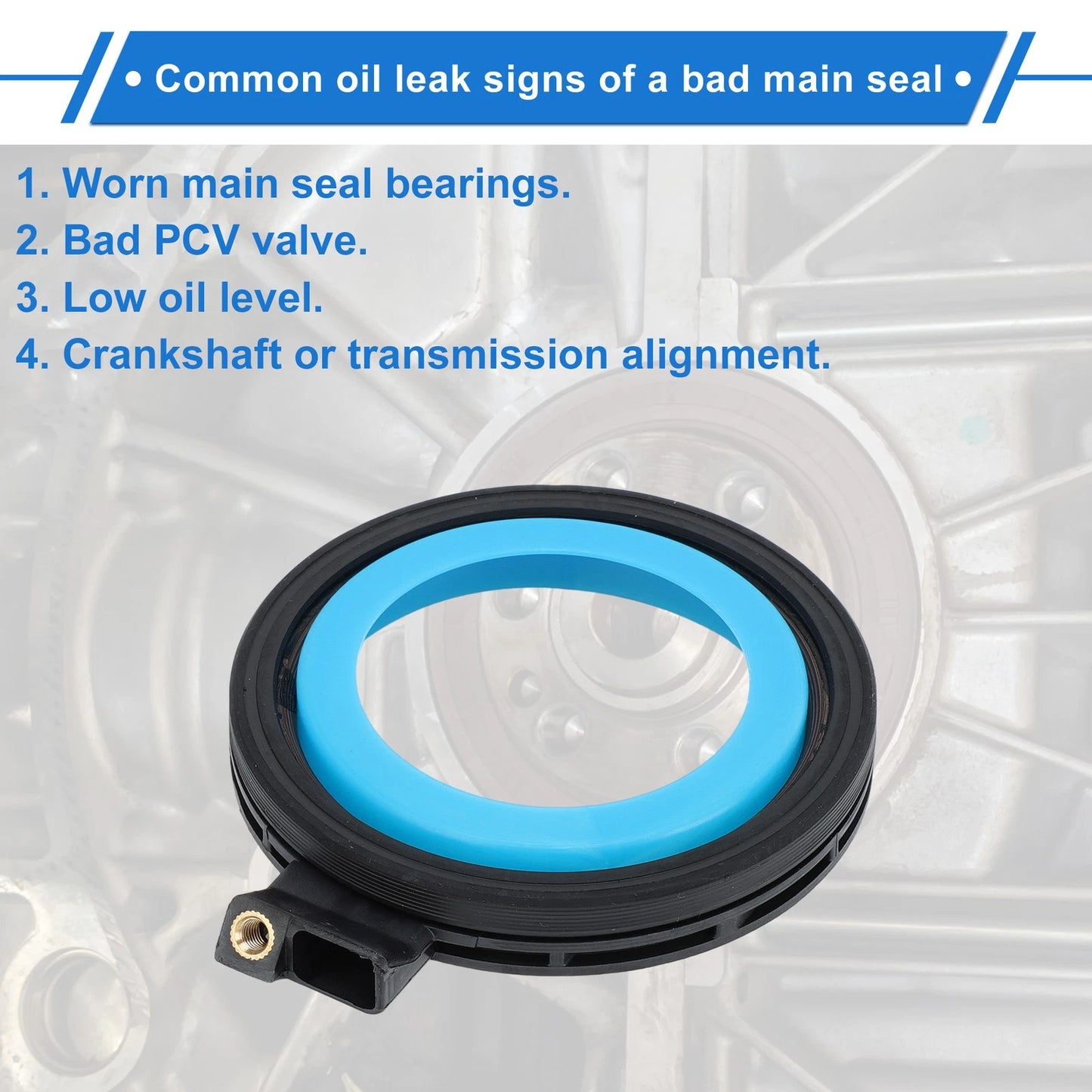 1 Pc Rear Crankshaft Oil Seal for Chevrolet Cruze Sonic Main Seal