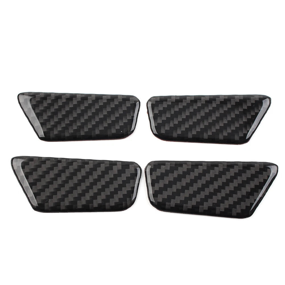 Black 4 x Inner Door Bowl Cover Trim for Chevrolet Equinox (2017-2022)
