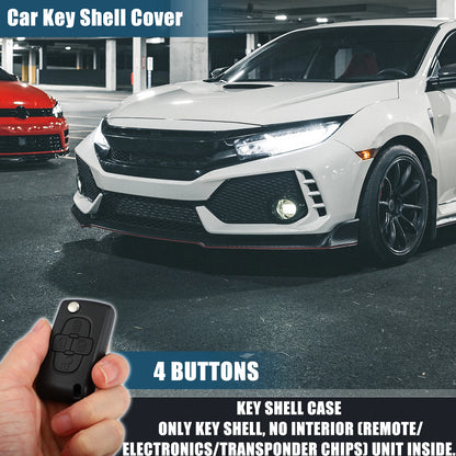 Keyless Entry Remote Key Shell for Citroen Peugeot