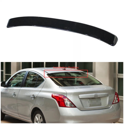 Rear Roof Spoiler Wing ABS for Nissan Versa Sedan 2012-2019 Glossy Black