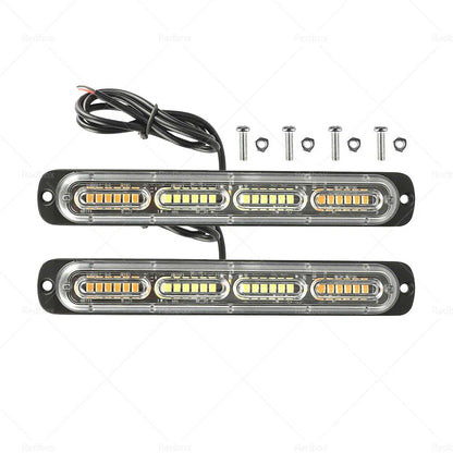 48 LED Amber Strobe Flashing Grille Lightbar for Truck Beacon Light