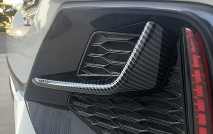 Rear Fog Light Lid Cover Trim for Honda Civic Hatchback 2020-2021 Carbon Fiber