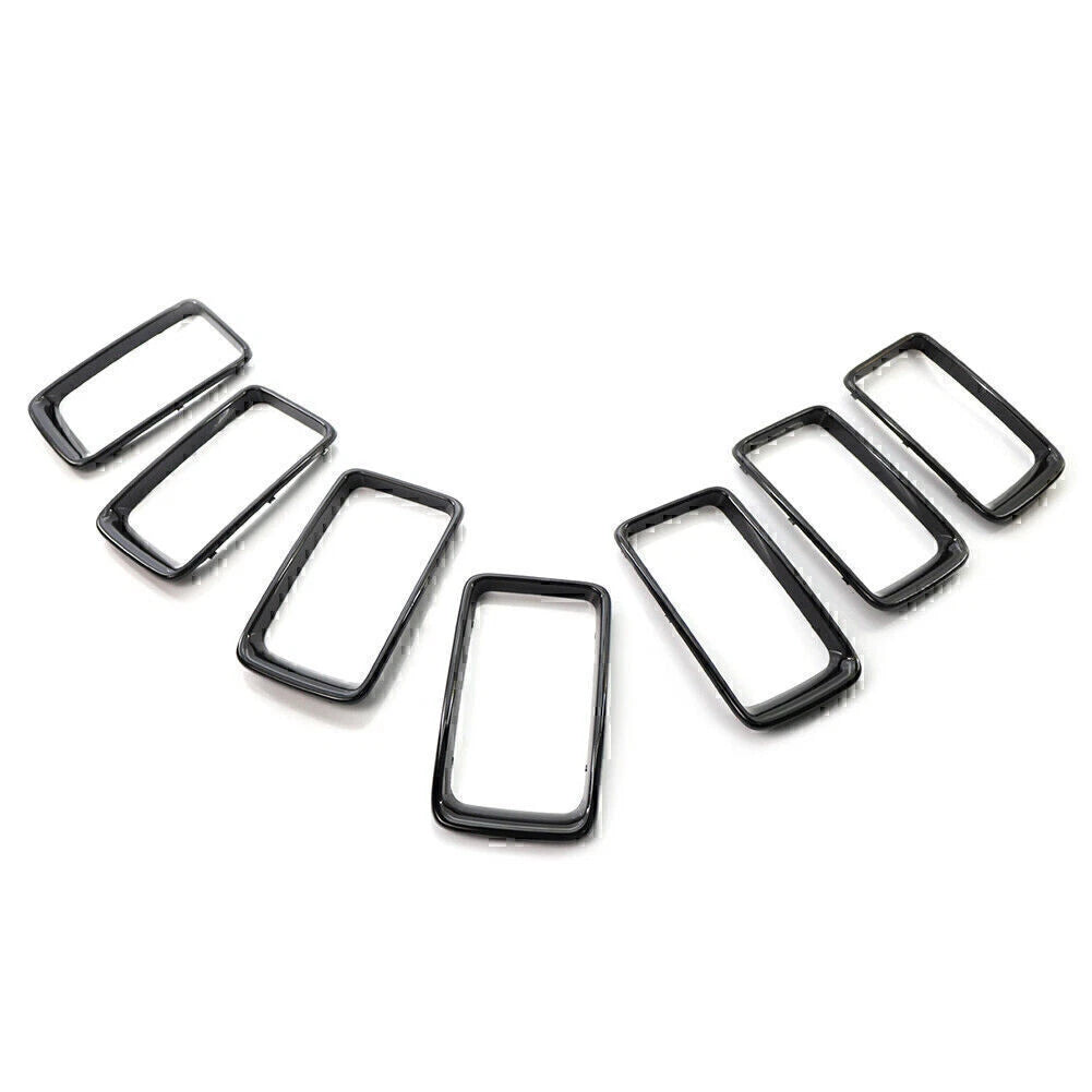 7x ABS Front Grille Trim Cover for Jeep Grand Cherokee (2014-2016)