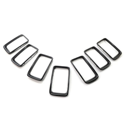 7x ABS Front Grille Trim Cover for Jeep Grand Cherokee (2014-2016)