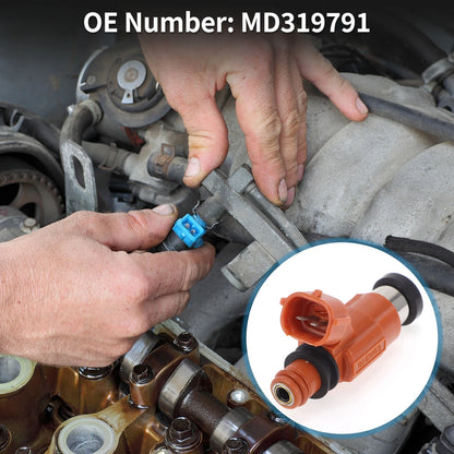 Fuel Injector MD319791 for Mitsubishi Eclipse GT 2000-2005 1 Pc Red