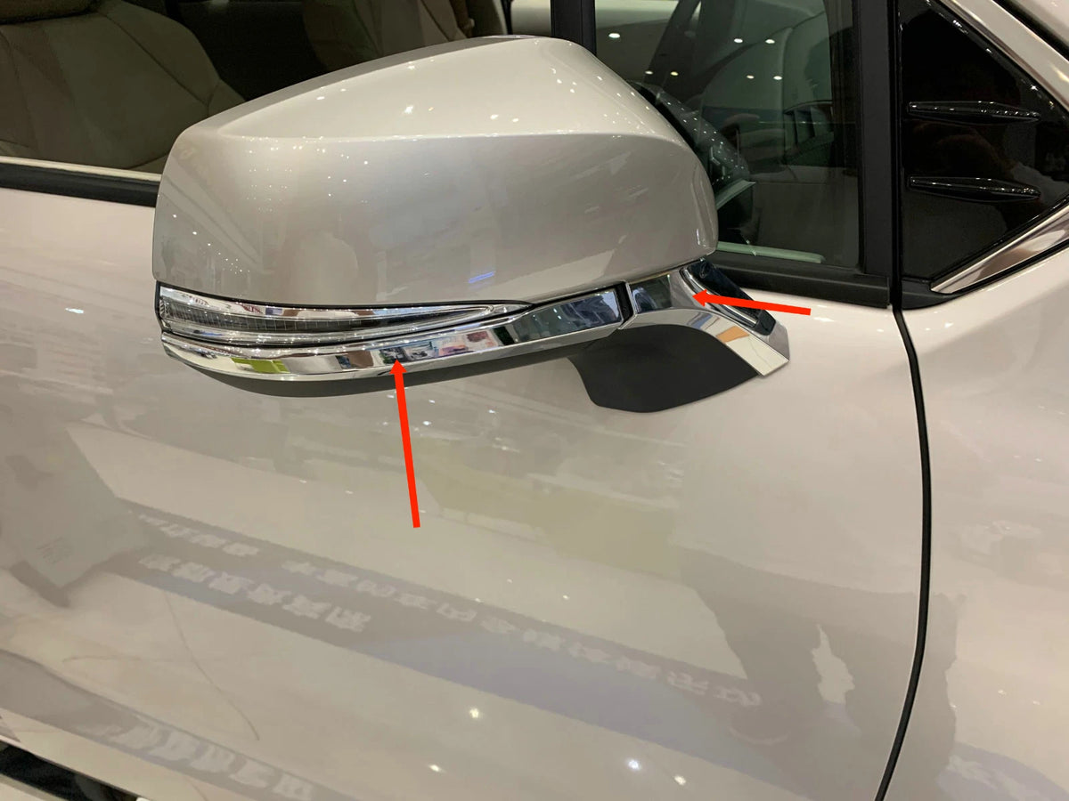Chrome Side Panel Rear View Mirror Cover Trim for 2021-2023 Toyota Sienna 4x