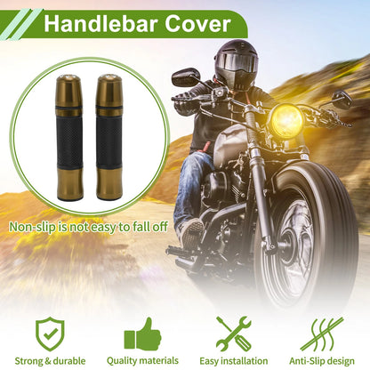 Grips / 7/8" 22mm / Aluminum Bronze Hand Grips for Motorcycle