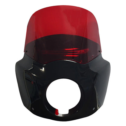 11" Red Fairing Windshield w/ 62mm Clamps for Harley Dyna Super Glide (2006-2010)