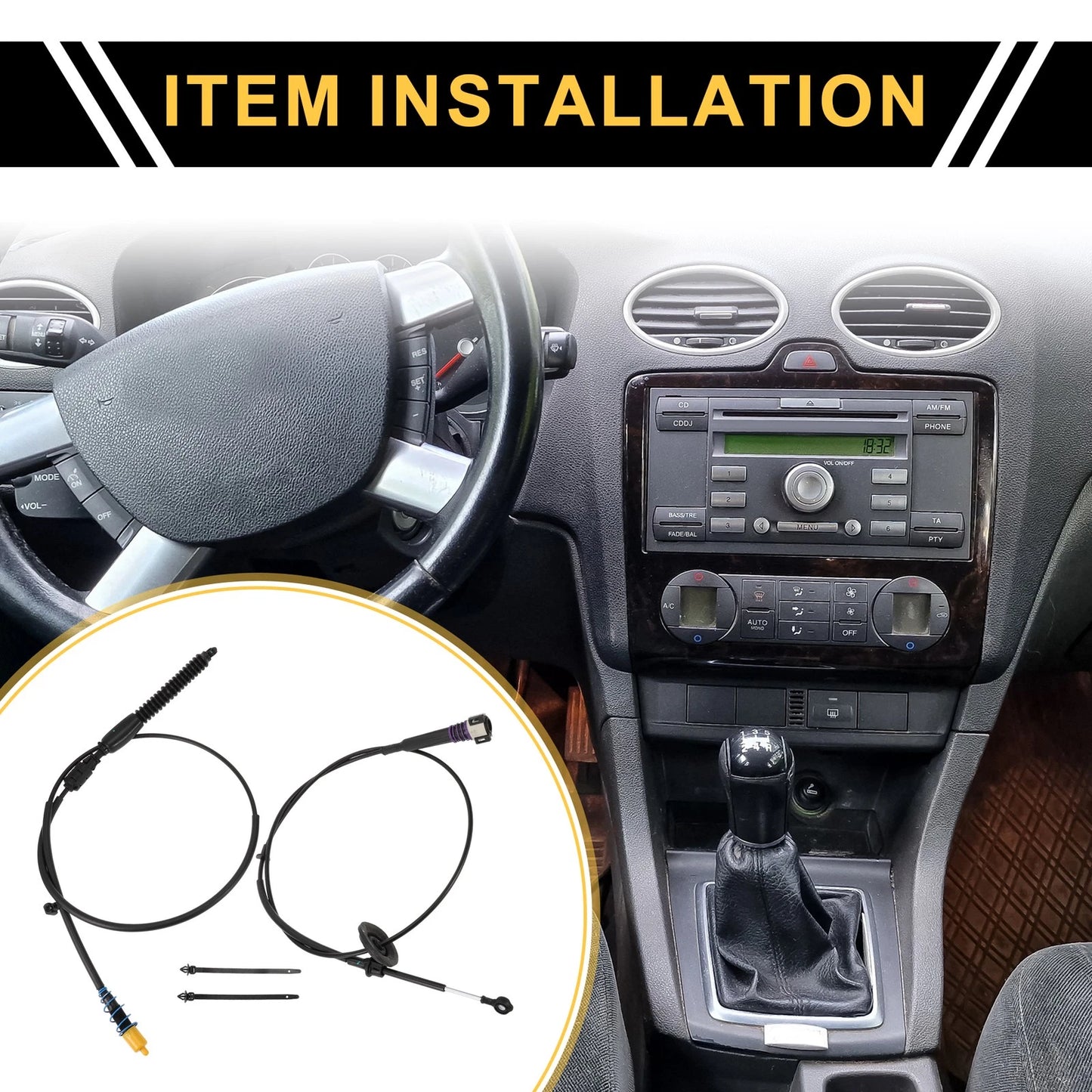 Gear Shifter Cable for Chevrolet Silverado 2500 HD (2001 - 2006)