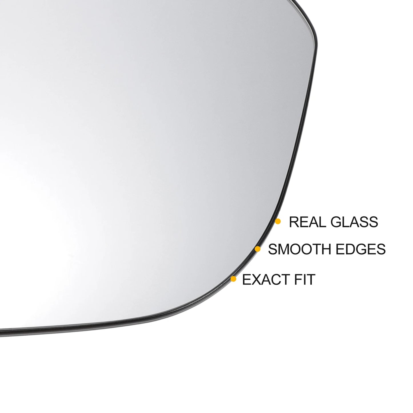 Left Side Heated White Mirror Glass for Nissan Juke (2019-2022)