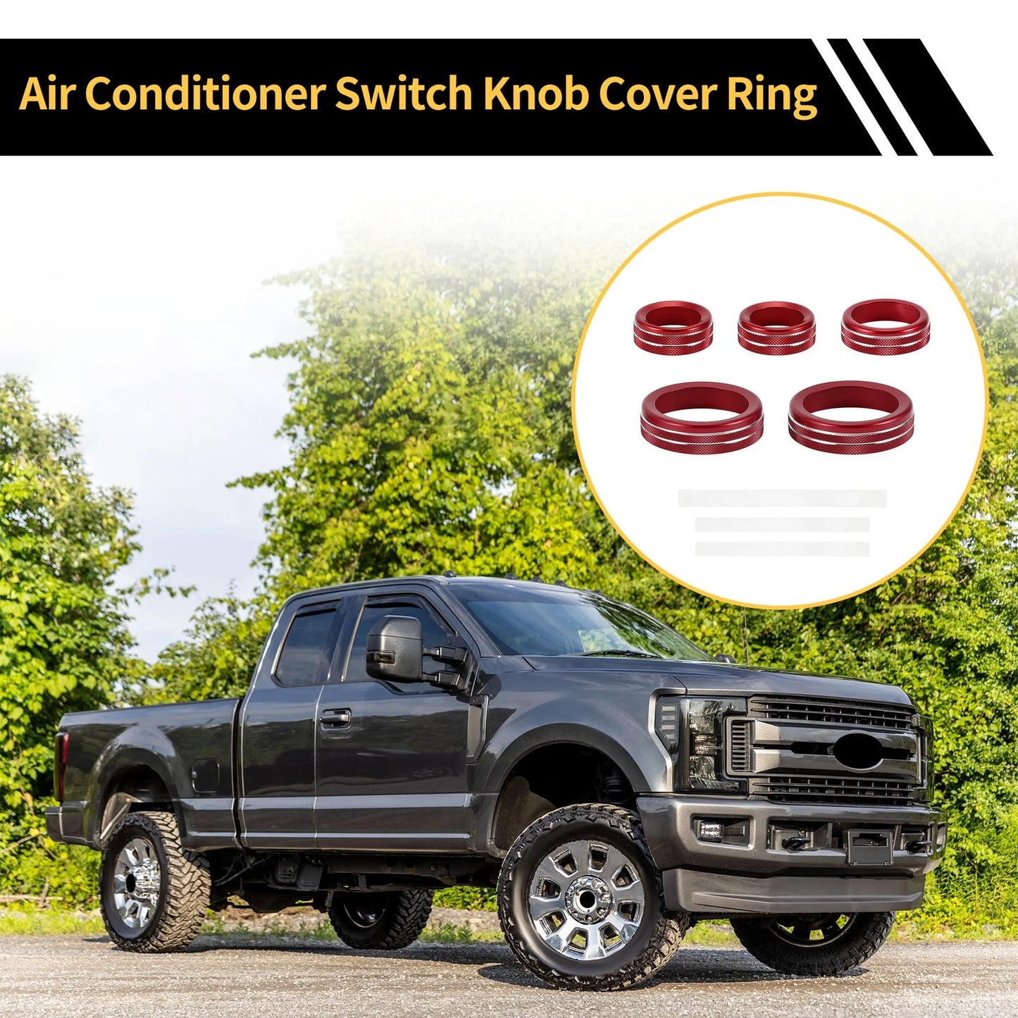 Air Conditioner Volume Switch Knob Cover Ring for Ford Maverick (2022-2024)